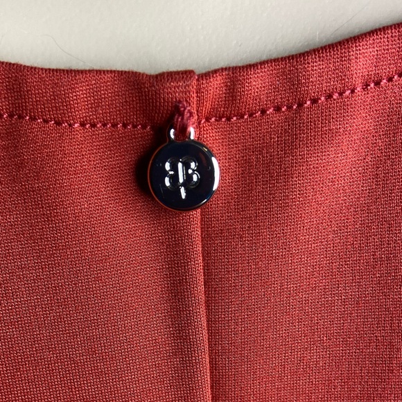 Betabrand Orange Wrinkle Free Rayon Blend Packable Shift Dress In Orange - Picture 7 of 7